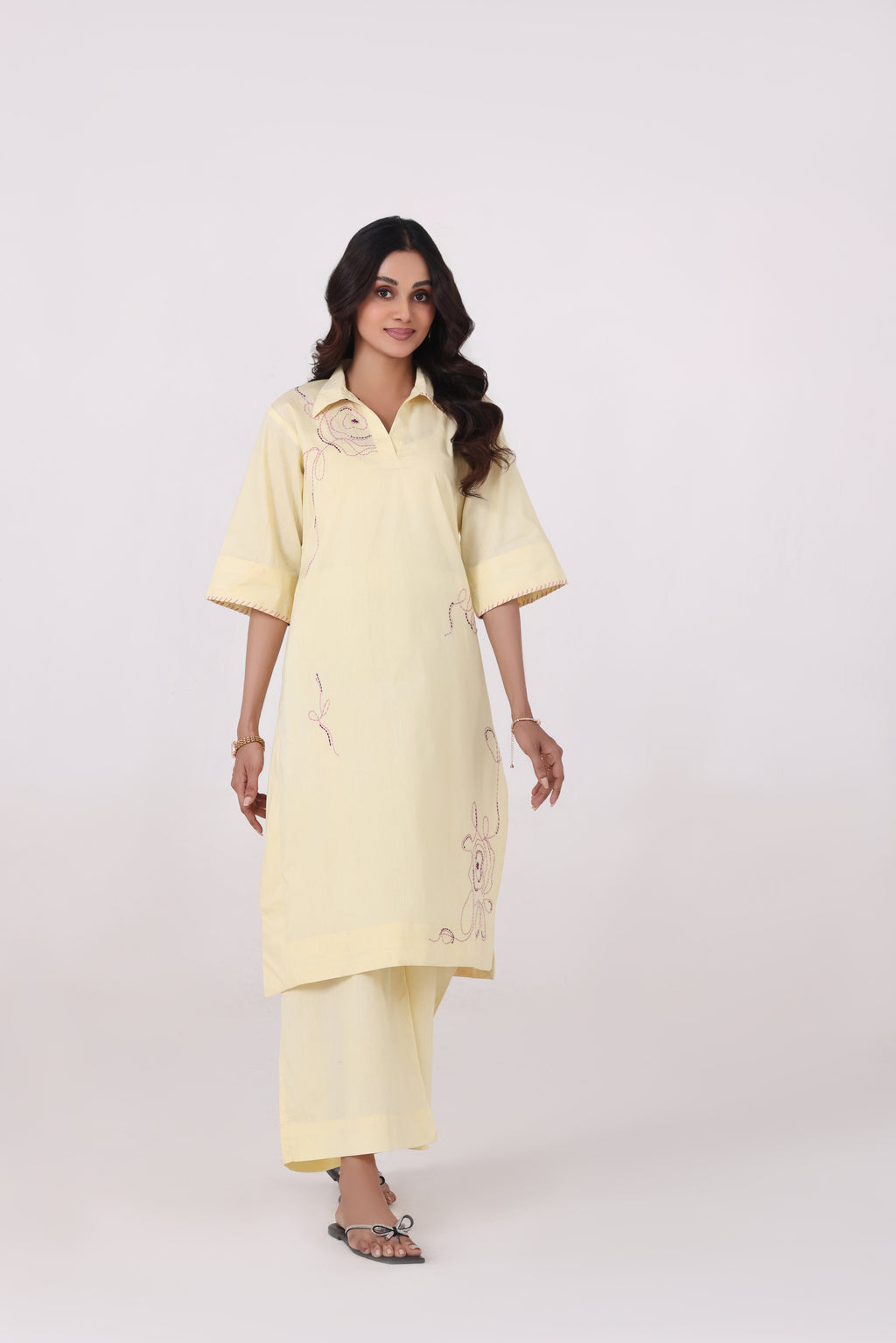 Rosea - 2 Pc Embroidered Suit