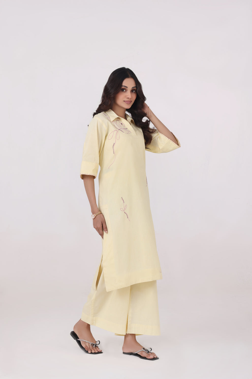 Rosea - 2 Pc Embroidered Suit