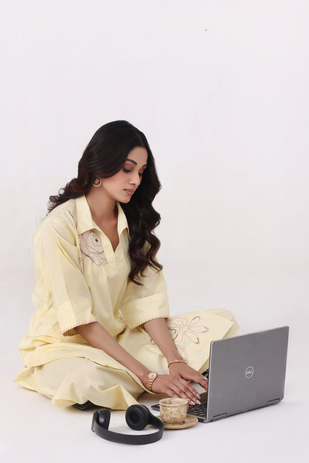 Rosea - 2 Pc Embroidered Suit