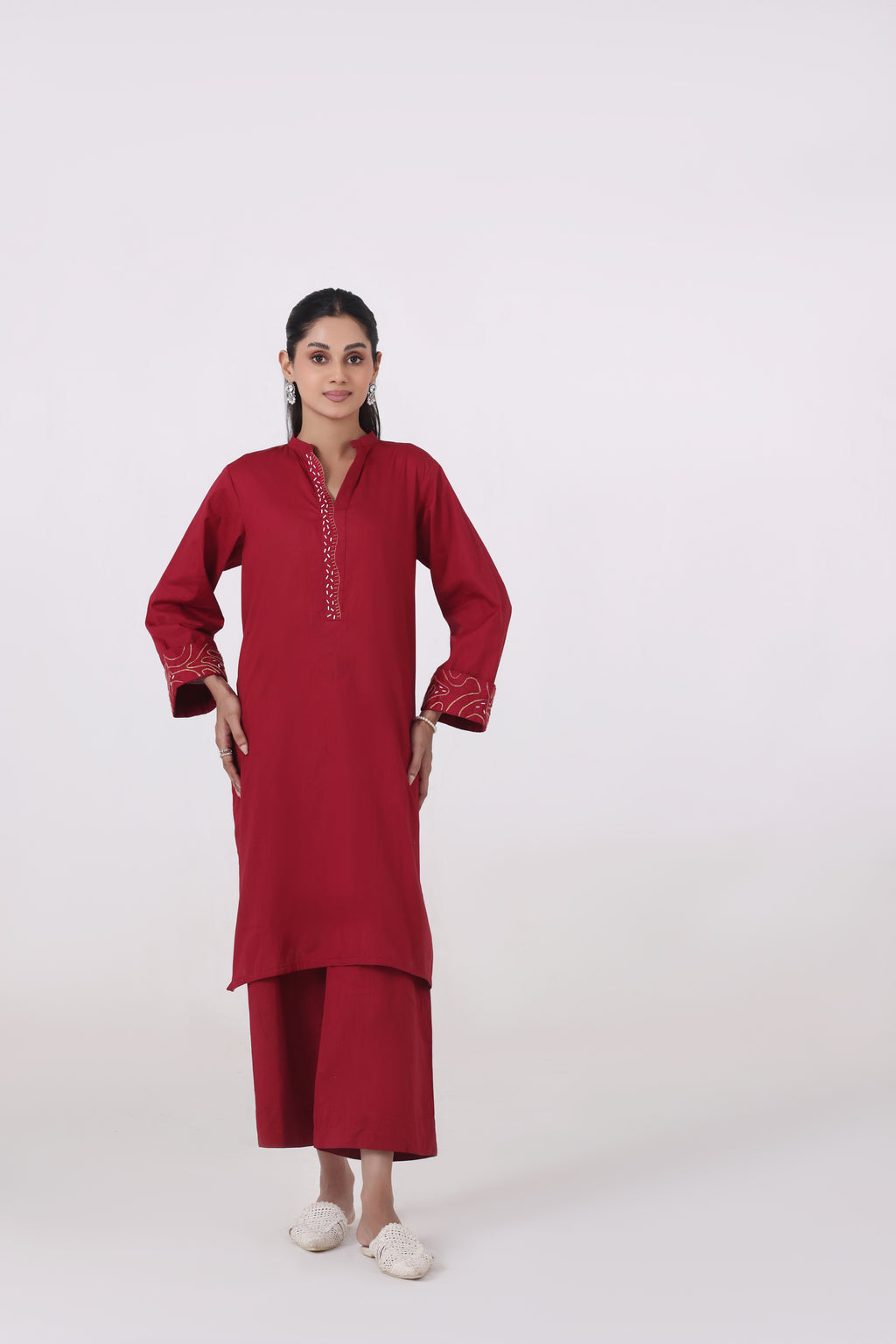 Rusa - 2 Pc Embroidered Suit