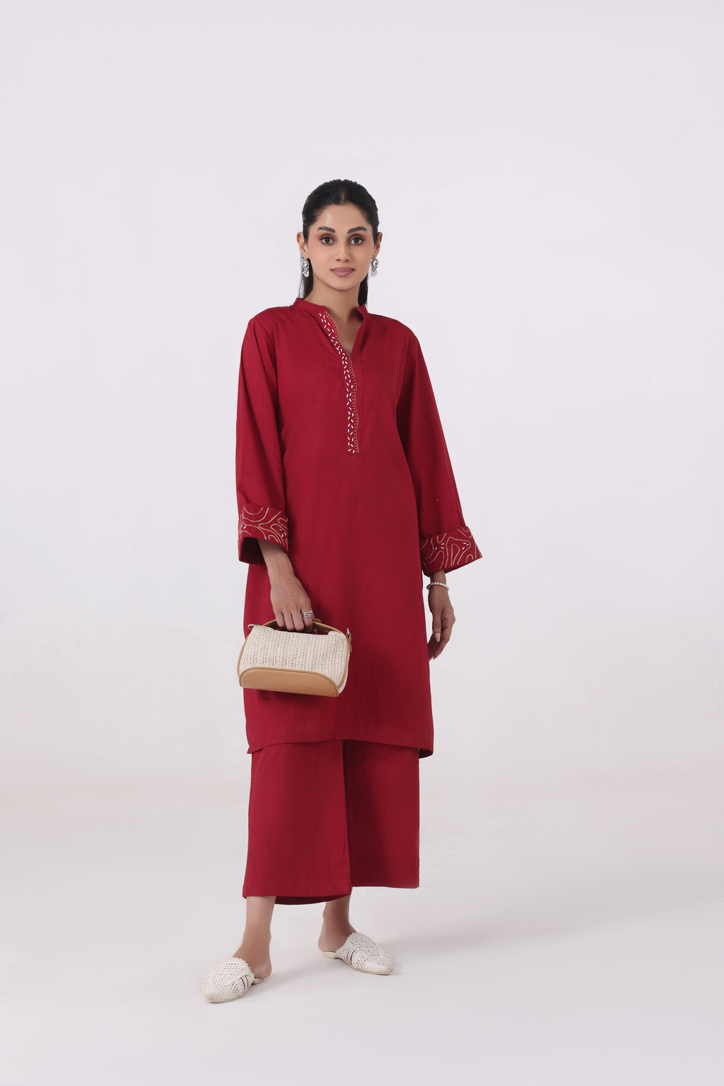 Rusa - 2 Pc Embroidered Suit