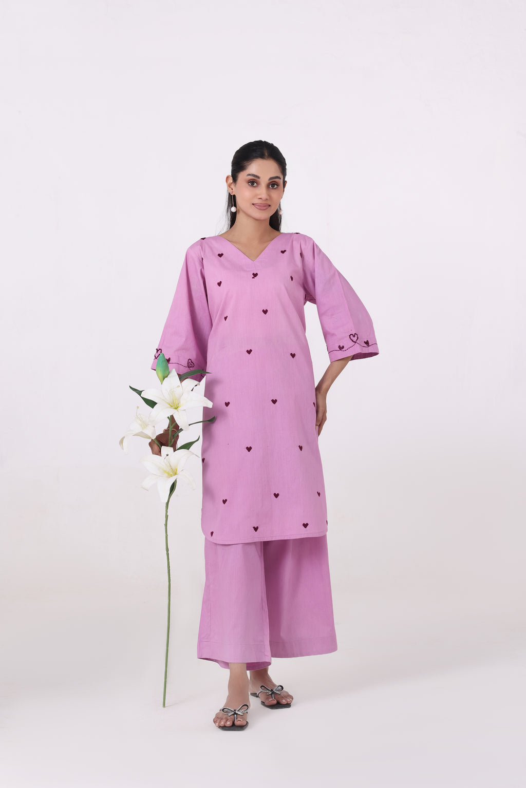 Lush - 2 Pc Embroidered Suit